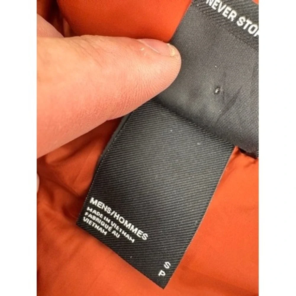 The North Face‎ Nano Puffer Vest Mens Small Thermoball Eco Burnt Orange Quilted